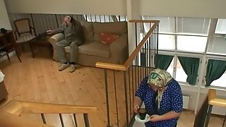 Older Duo Always Glutton For Hook-up Go To The Attic To Fuck