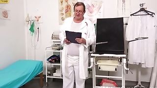 Sexy Granny Renate Examined By Filthy Physician
